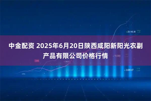 中金配资 2025年6月20日陕西咸阳新阳光农副产品有限公司价格行情